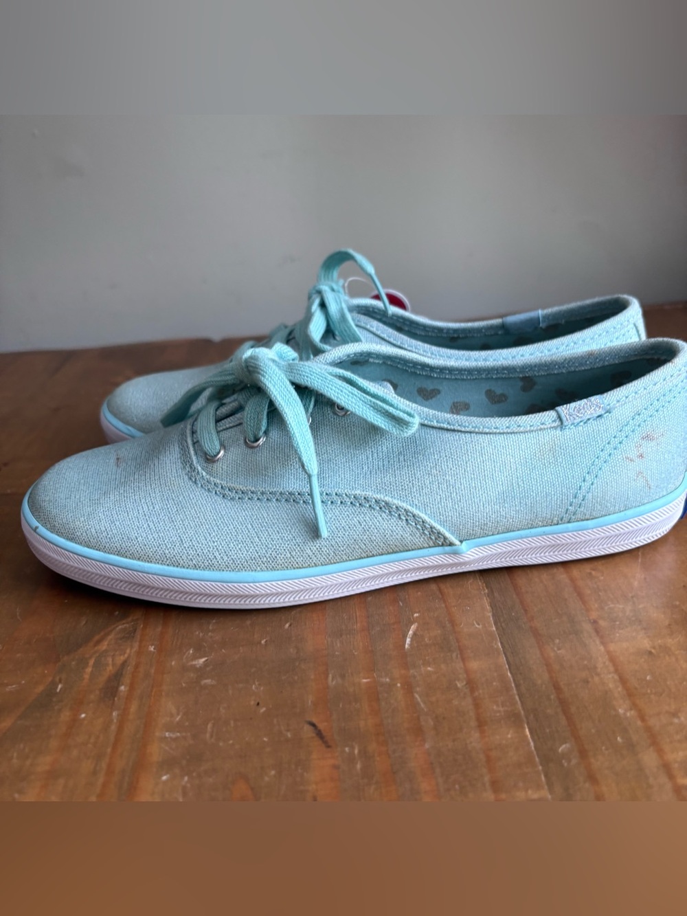 Taylor Swift x Keds Champion Metallic Canvas Sneakers-Charm-Blue-Women's 6-NWT